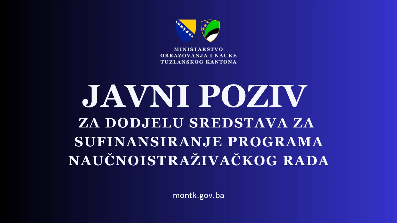 Javni poziv za finansiranje i sufinansiranje programa u oblasti nauke za 2026. godinu